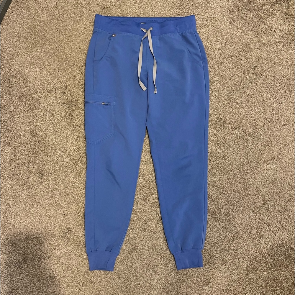 Figs Zamora jogger scrub pants ceil blue small